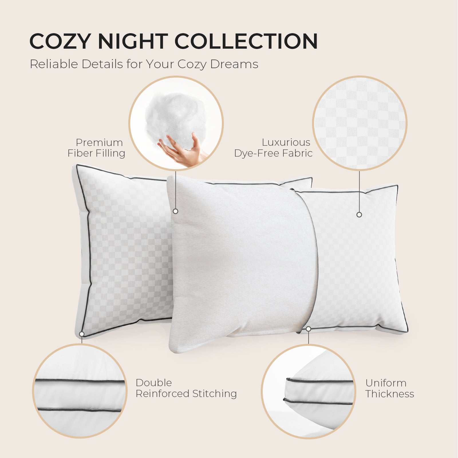 SweetNight Comfort Support Pillow